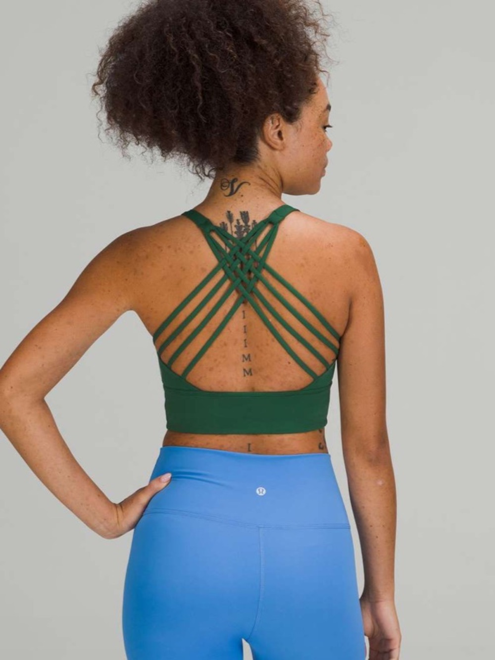 • Lululemon • Free to Be High-Neck Bra Everglade Green 4 Sports Bra
